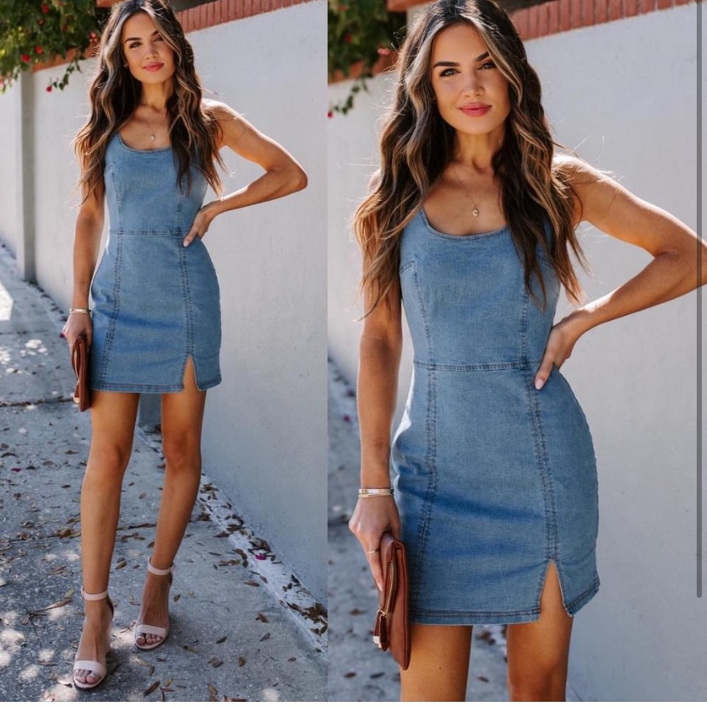 Vici Denim Mini Dress